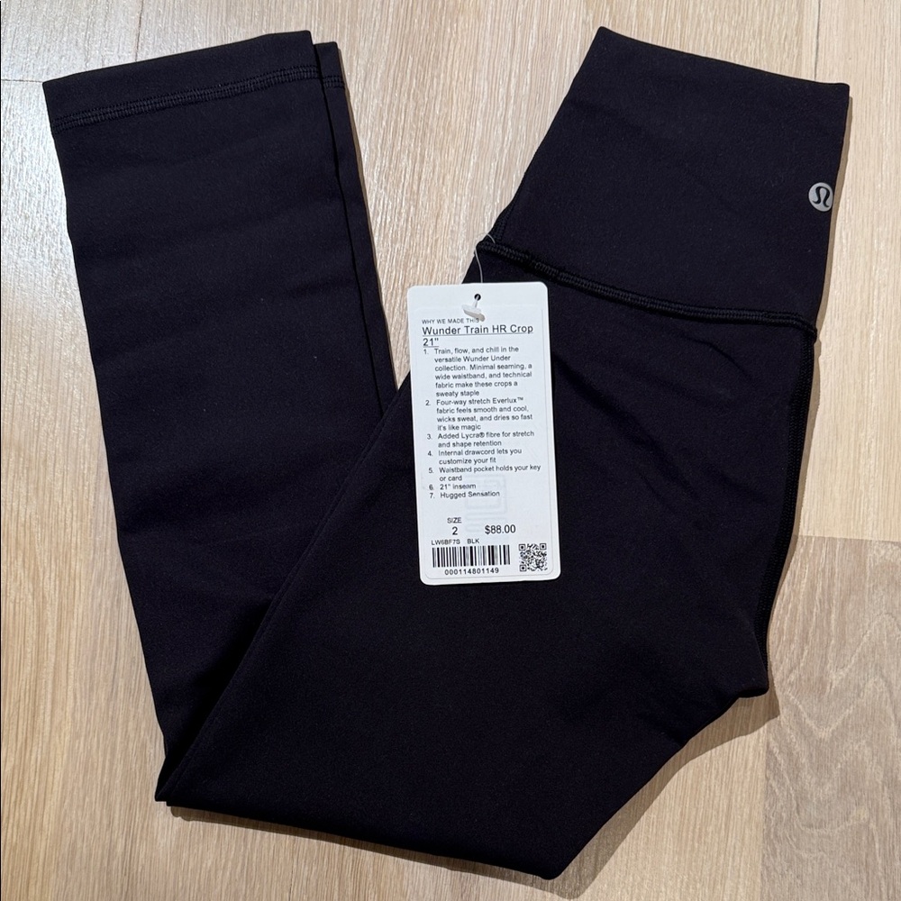 Lululemon wunder train crop